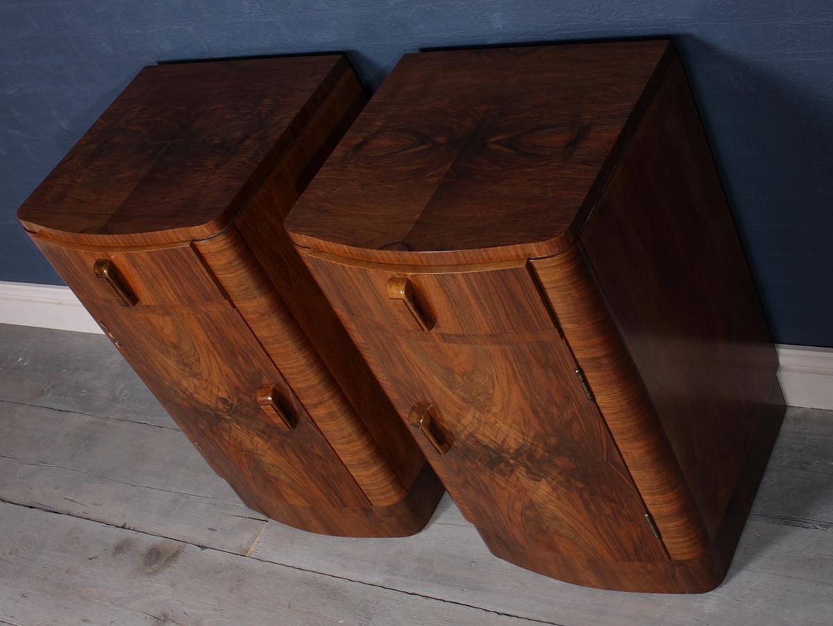 Pair of Art Deco Bedside Cabinets 1