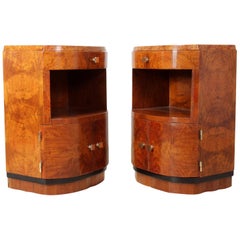 Pair of Art Deco Bedside Cabinets