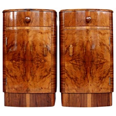 Pair of Art Deco Bedside Cabinets Pair of Art Deco Bedside Cabinets