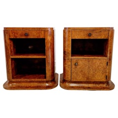 Pair of Art Deco Bedside Cabinets