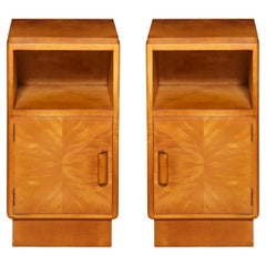 Pair of Art Deco bedside cabinets