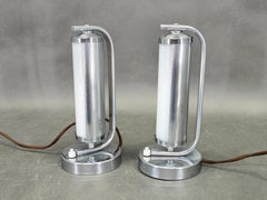 Pair of Art Deco Bedside Lamps, Czechoslovakia, 1930s