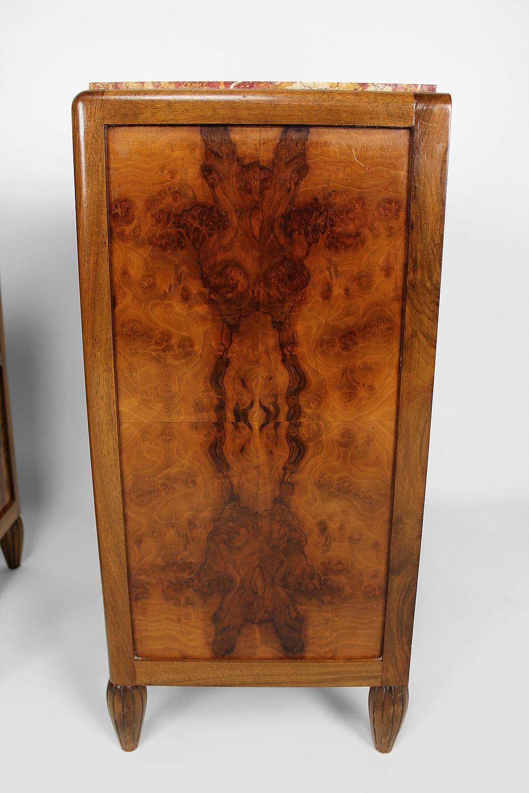 Pair of Art Deco Bedside Tables by Ateliers Gauthier-Poinsignon, circa 1920-1930 For Sale 8