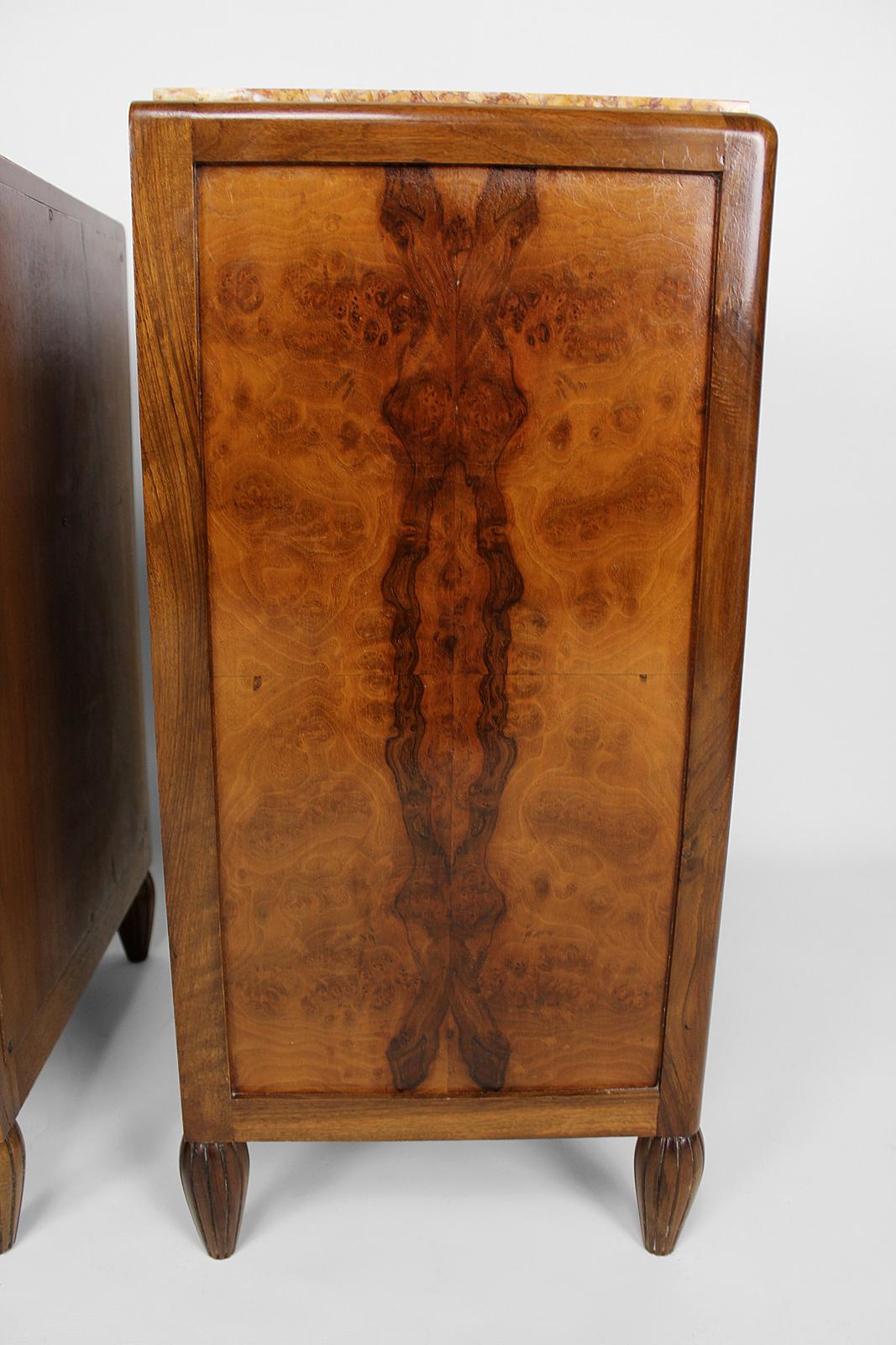 Pair of Art Deco Bedside Tables by Ateliers Gauthier-Poinsignon, circa 1920-1930 For Sale 10