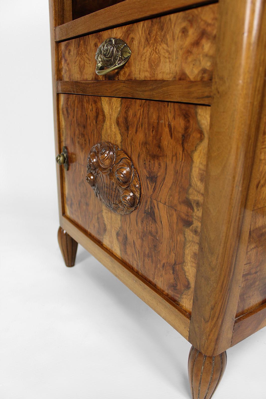 Pair of Art Deco Bedside Tables by Ateliers Gauthier-Poinsignon, circa 1920-1930 For Sale 11