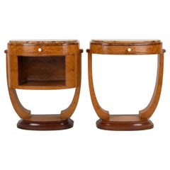 Pair of Art Déco Bedside Tables by Jules Leleu