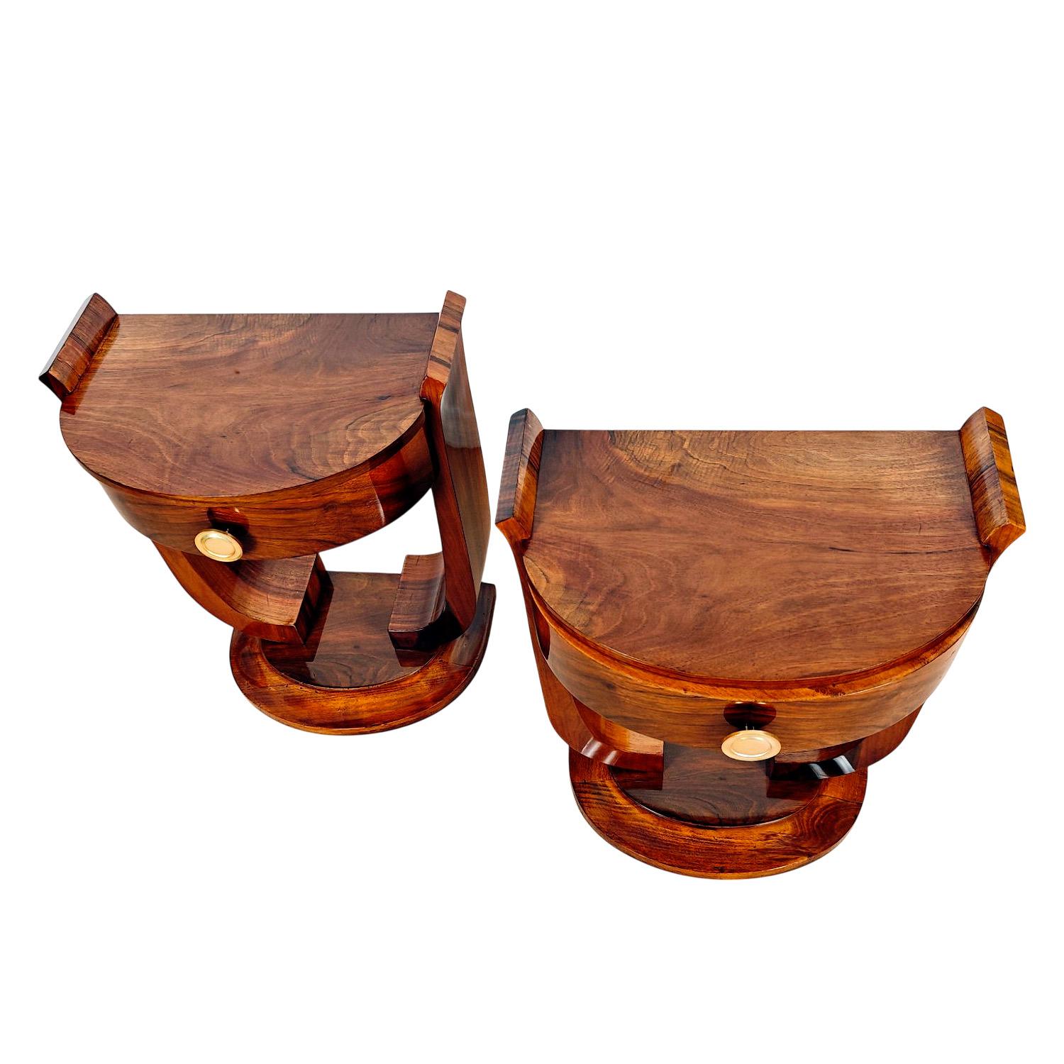 Pair of Art Deco bedside tables – France 1930 In Good Condition For Sale In Girona, Girona