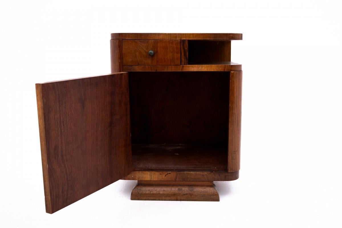 Pair of Art Deco bedside tables, Poland, 1930s. 1