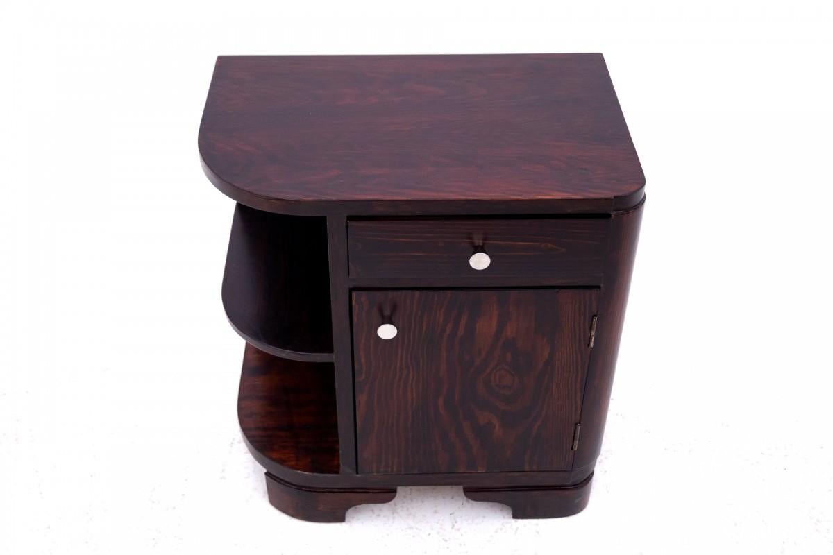 Paire de tables de chevet Art déco, Pologne, années 1950. en vente 6