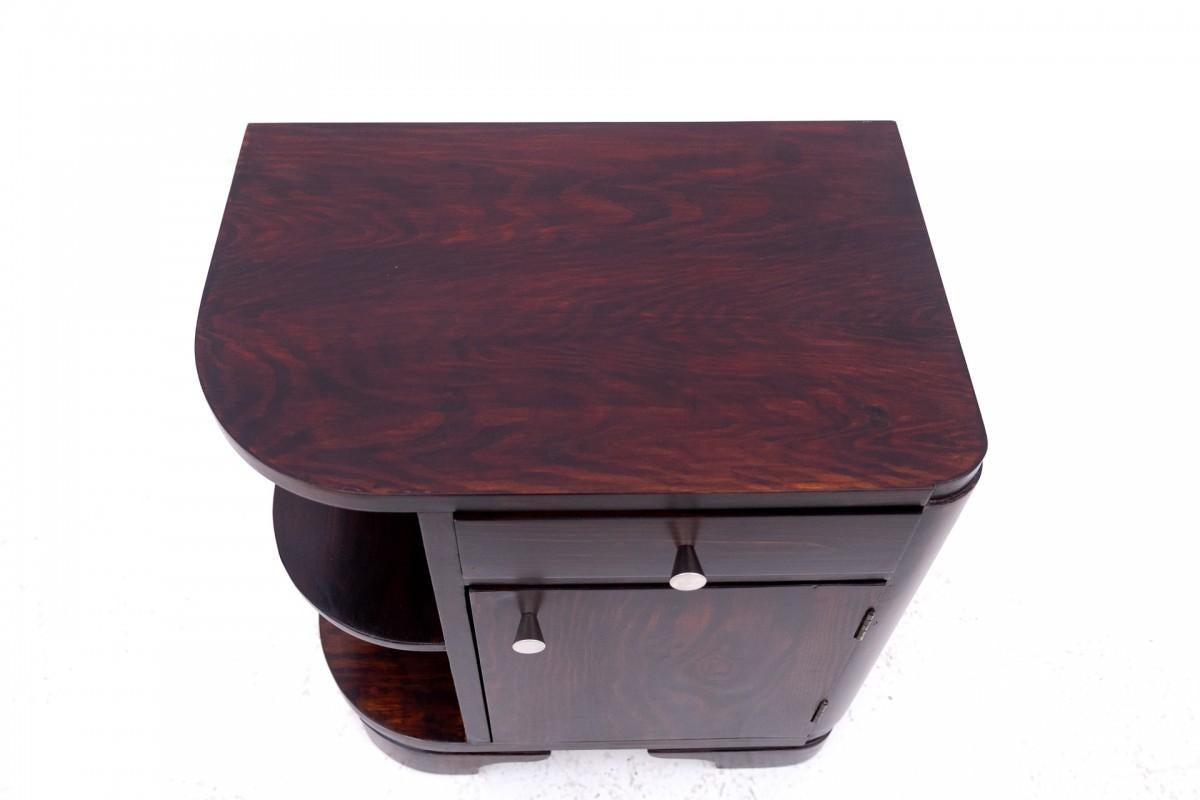 Pair of Art Deco bedside tables, Poland, 1950s. 2
