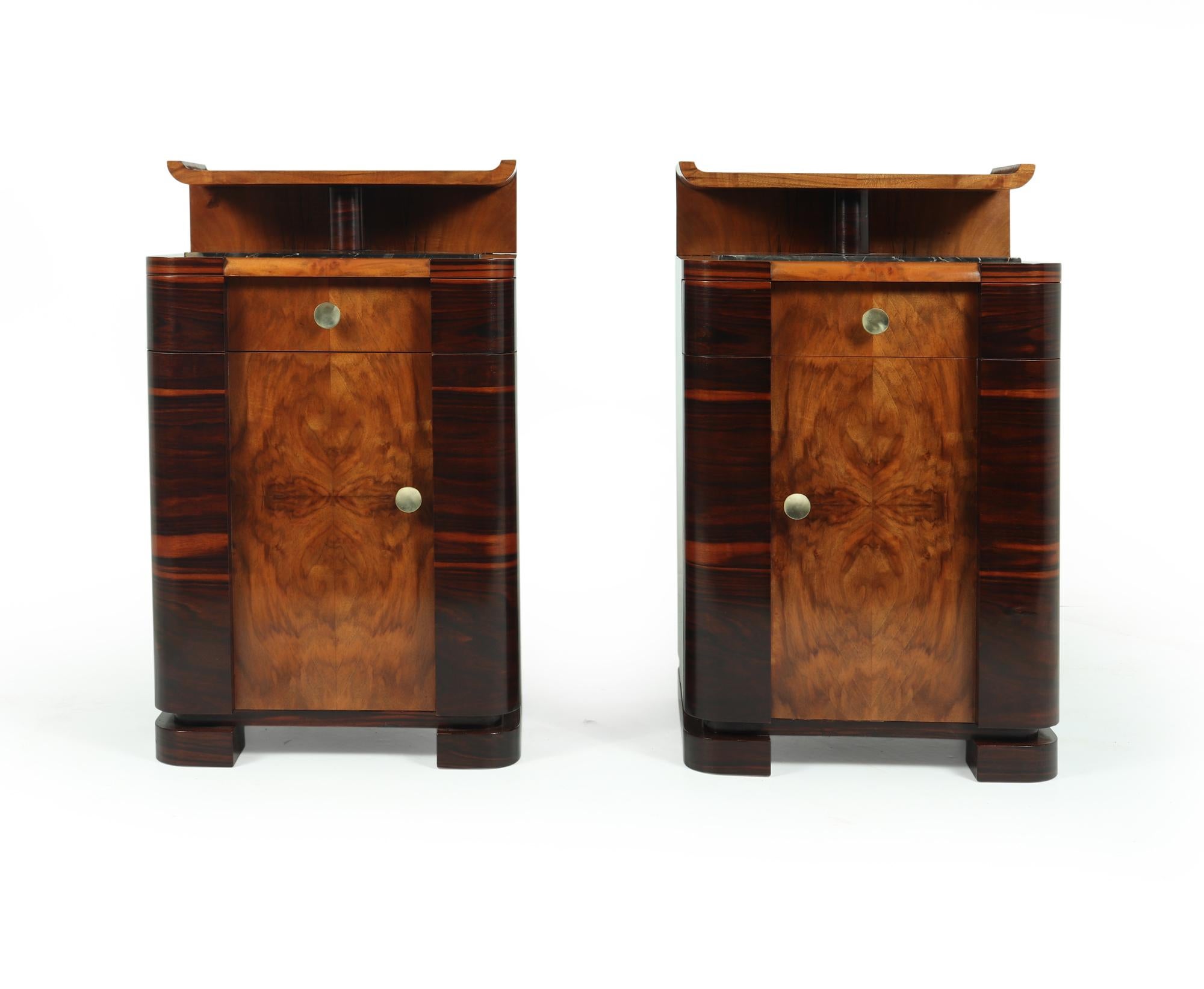 Pair of Art Deco Bedsides Cabinets 8
