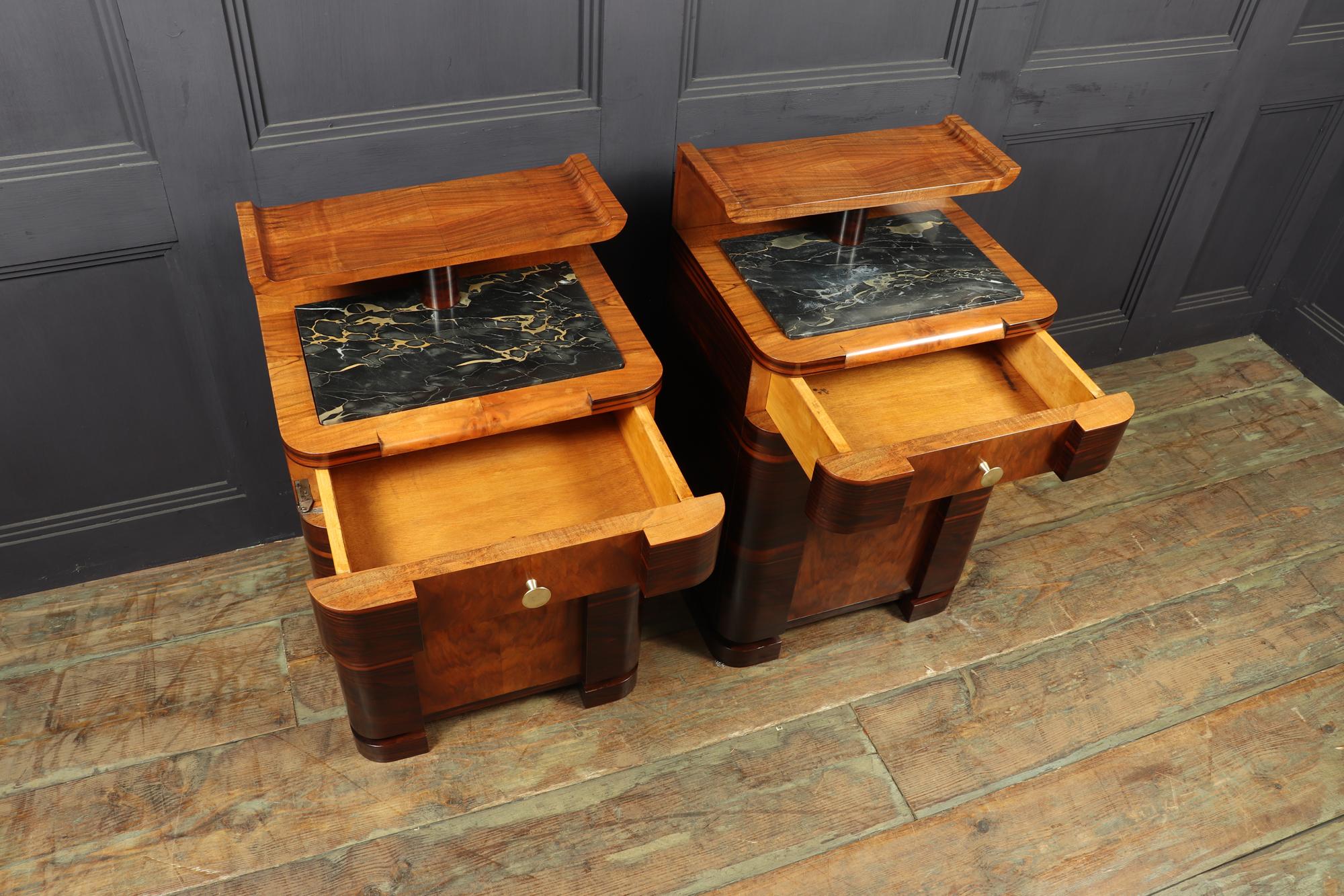 Pair of Art Deco Bedsides Cabinets 1