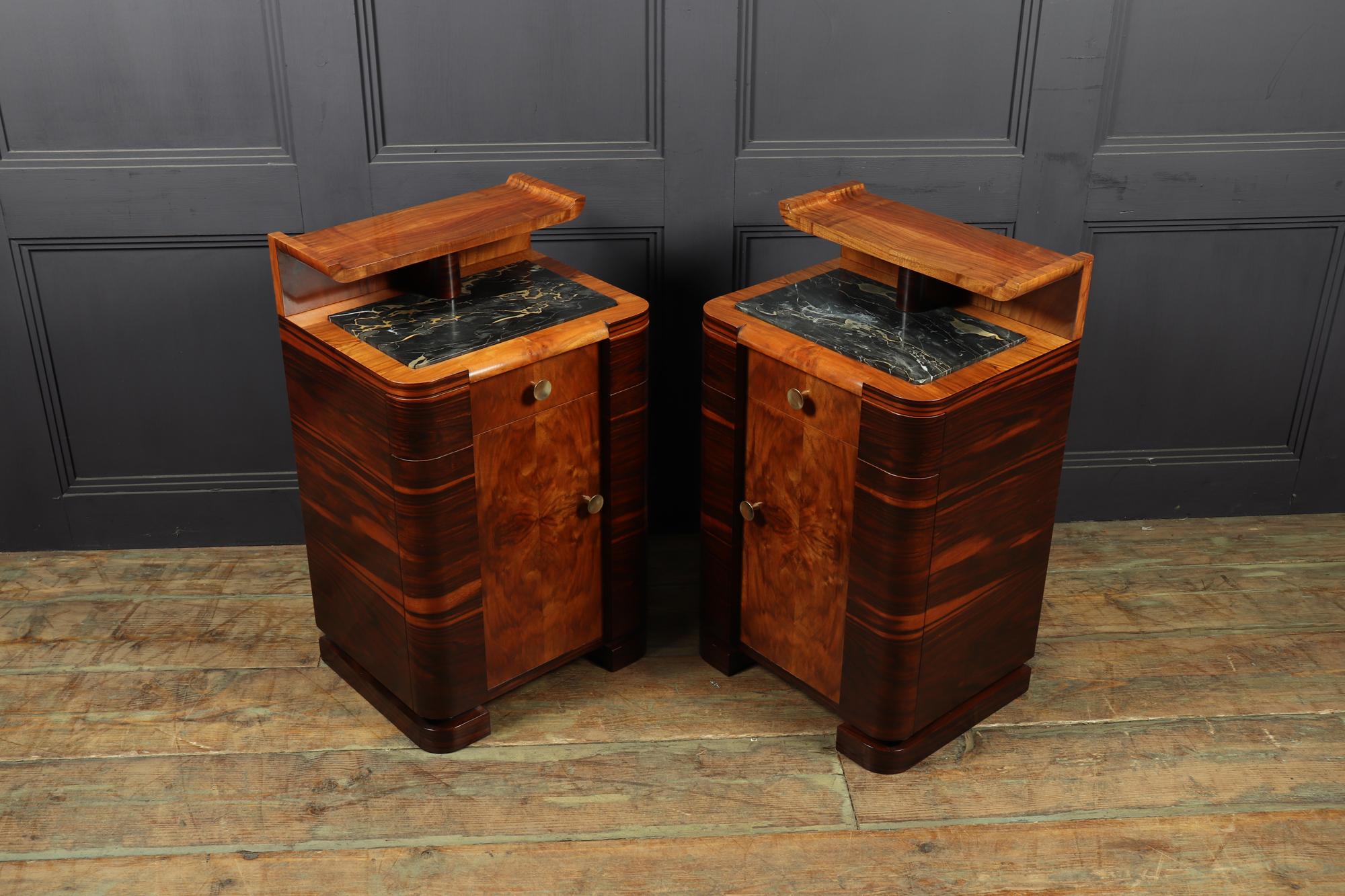 Pair of Art Deco Bedsides Cabinets 2