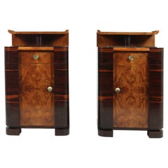 Pair of Art Deco Bedsides Cabinets