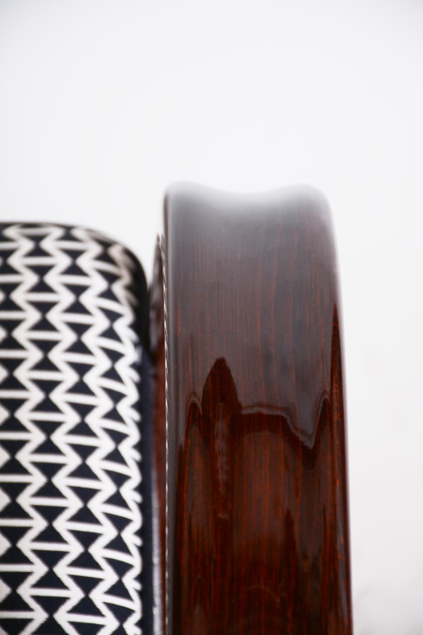 Paar Art-Déco-Sessel aus Buche H-269 Tschechoslowakei, Jindrich Halabala, 1930er Jahre im Angebot 13