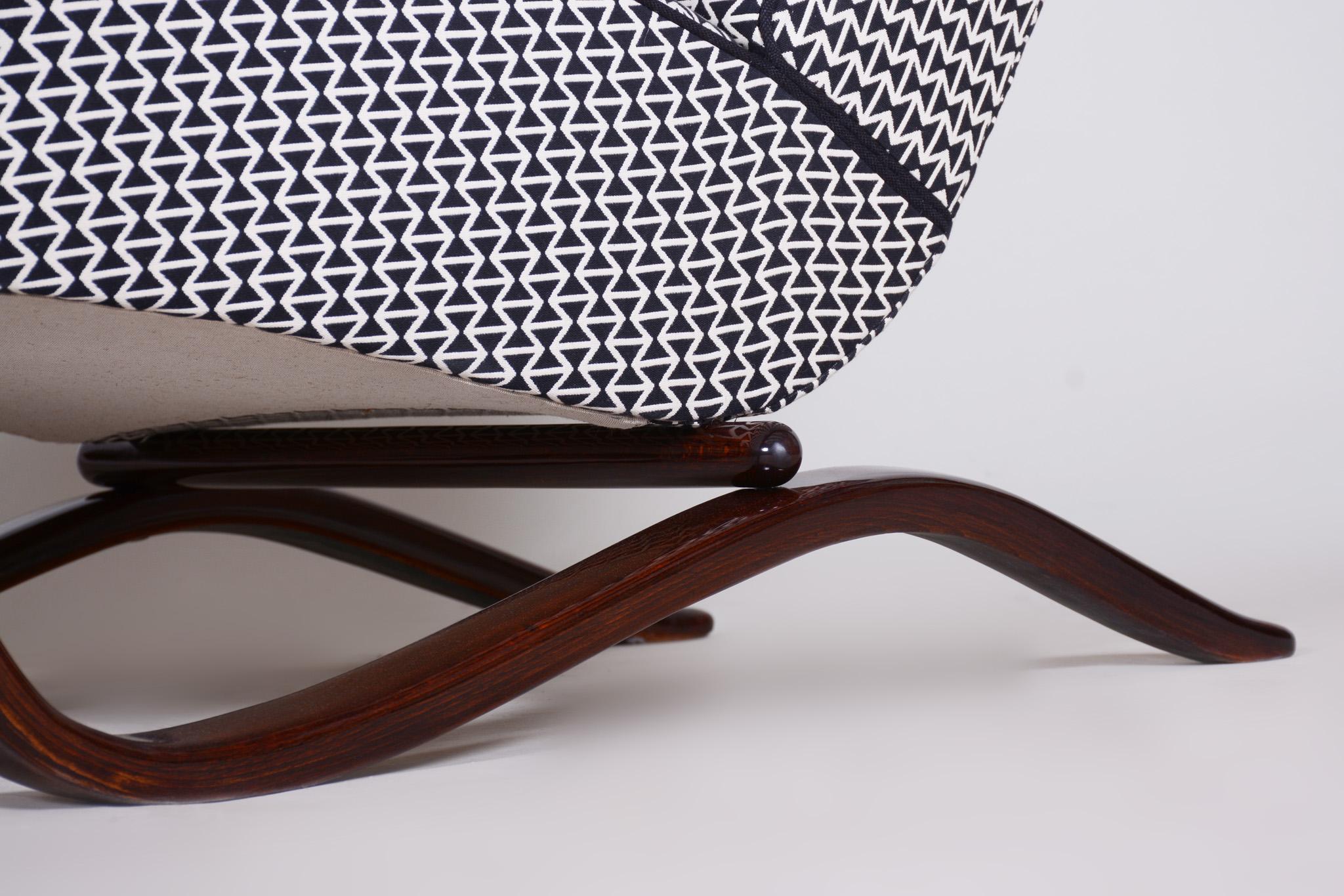 Paar Art-Déco-Sessel aus Buche H-269 Tschechoslowakei, Jindrich Halabala, 1930er Jahre im Angebot 1