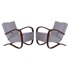 Paar Art-Déco-Sessel aus Buche H-269 Tschechoslowakei, Jindrich Halabala, 1930er Jahre