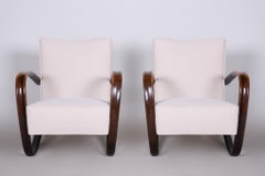 Pair of Art Deco Beech Armchairs H-269 from Czechoslovakia by Jindrich Halabala