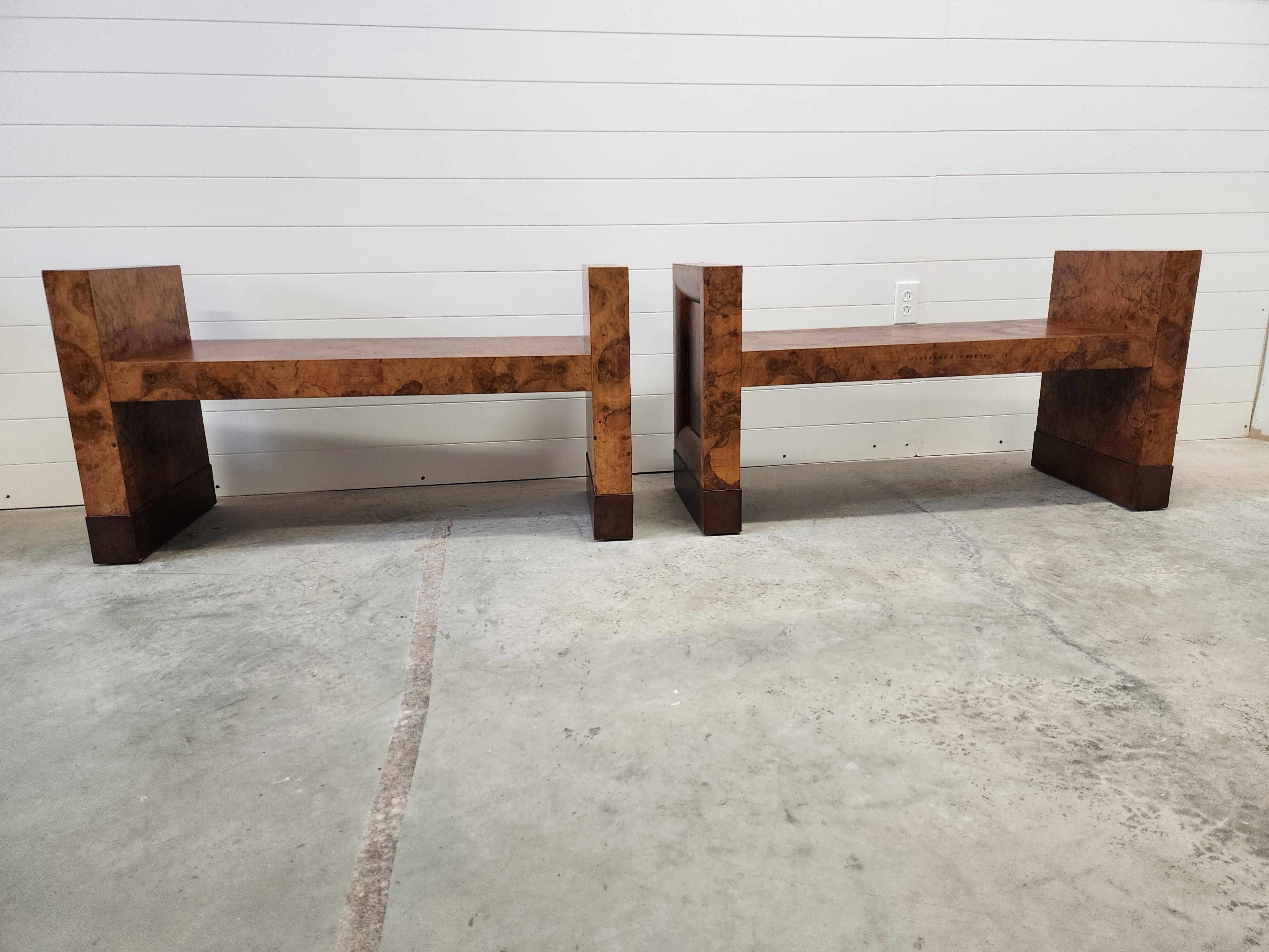 Pair of Art Deco Benches England 1920's  For Sale 9