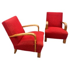 Paar ART DECO-Sessel aus Bugholz, 1930er-Jahre