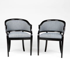 Pair of Art Deco Bergère Armchairs