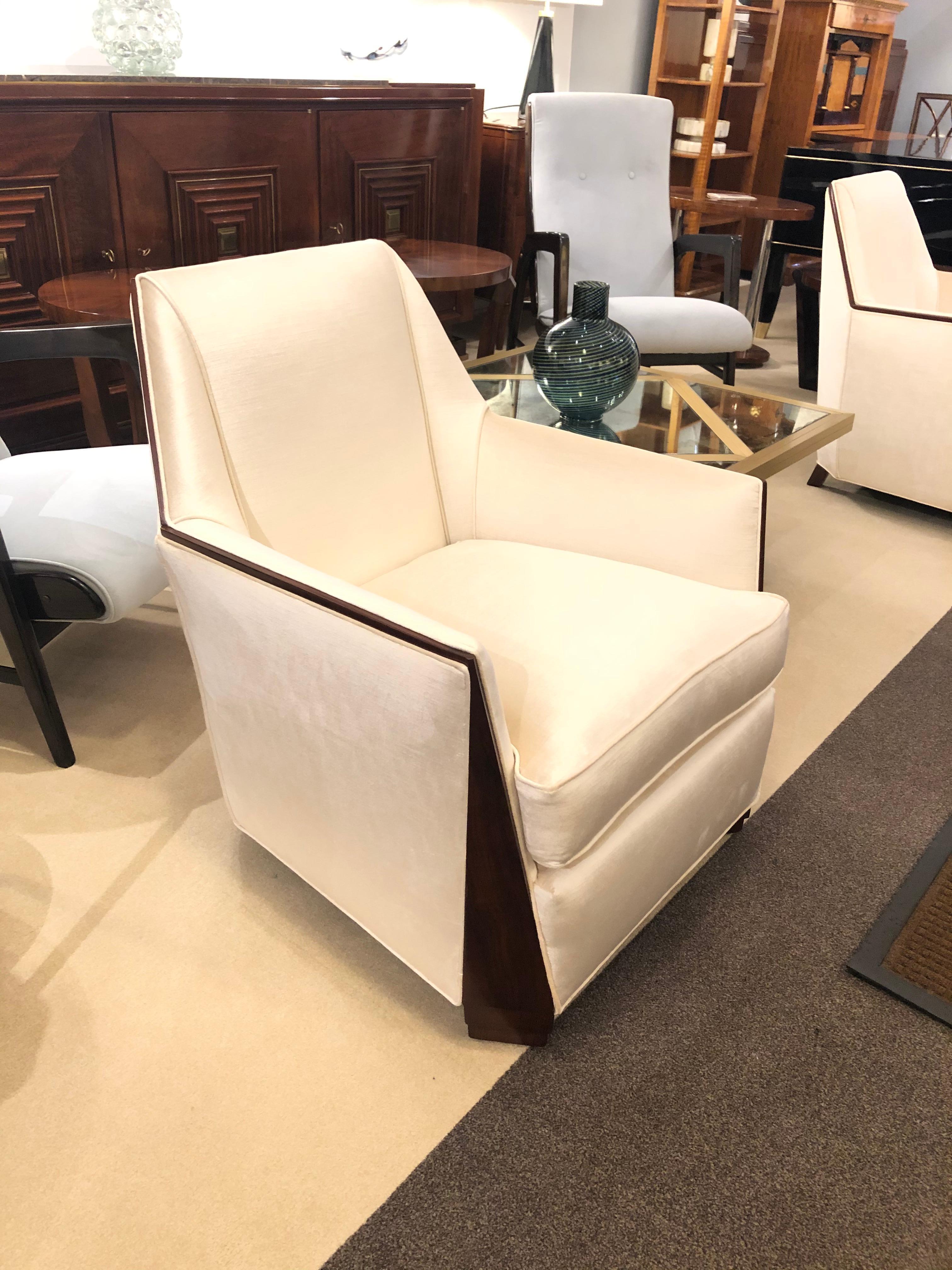 French Pair of Art Deco Bergères