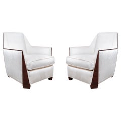 Pair of Art Deco Bergères