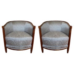 Wood Bergere Chairs