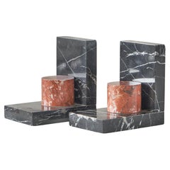 Pair of Art Deco Bookends in Marble 1940s