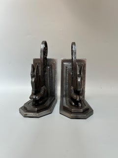 Pair of Art Deco Bookends Signed P Kiss