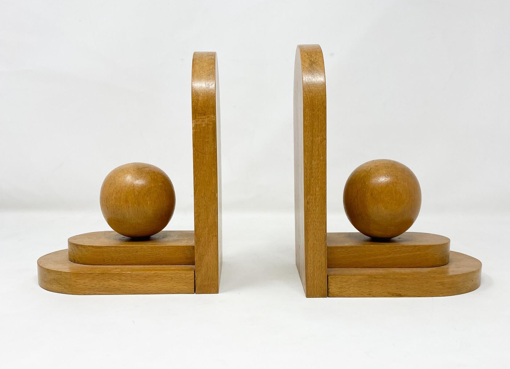 Mid-Century Modern Pair of Art Deco Bookstands For Sale