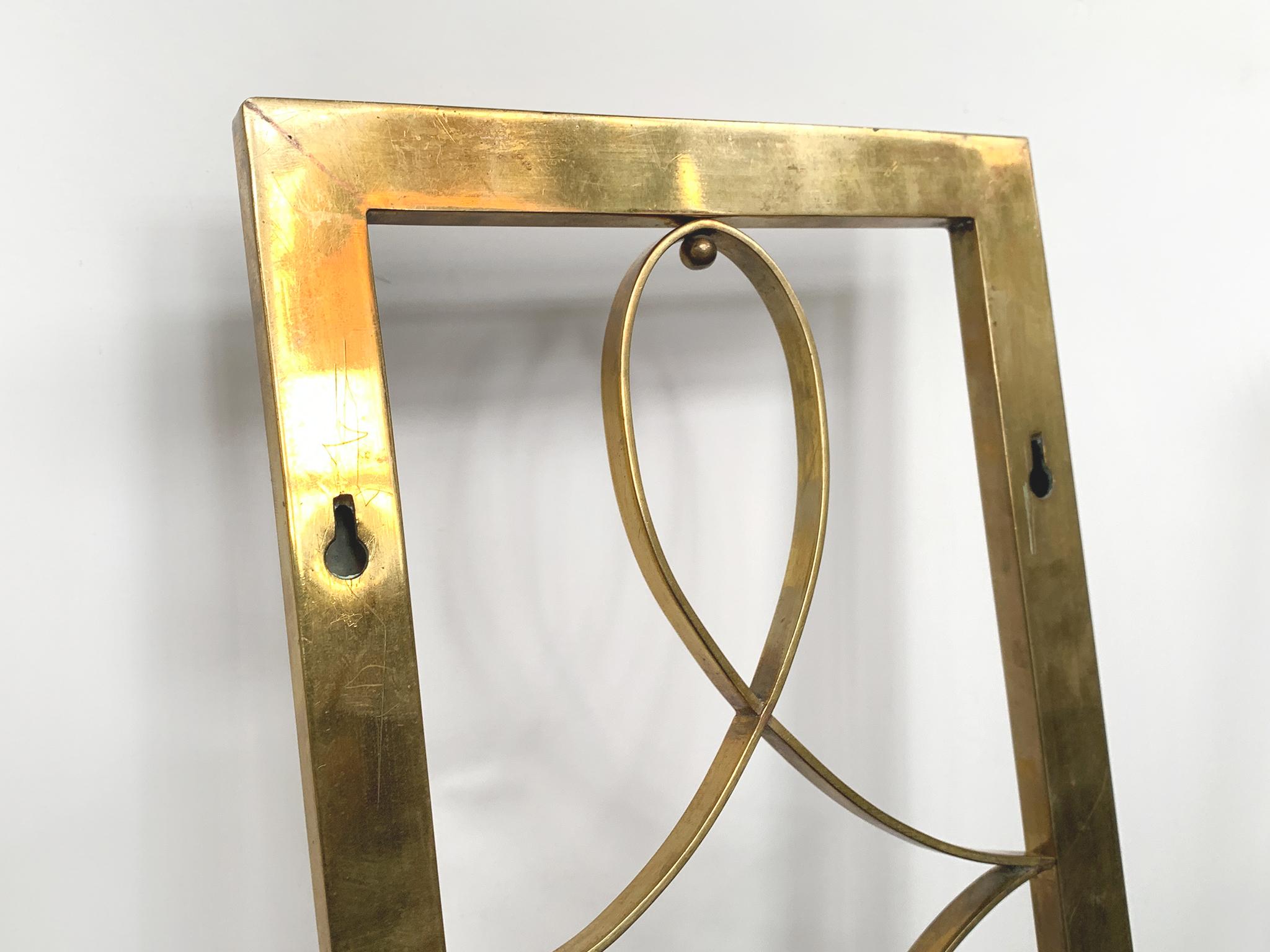 Pair of Art Deco Brass Double-Arm Sconces 11