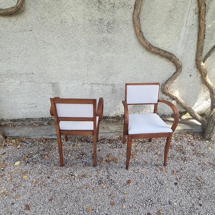 Paire de fauteuils bridge Art Déco circa 1940-1950 Bon état - En vente à TARBES, FR