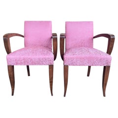 Pair of Art Deco bridge armchairs