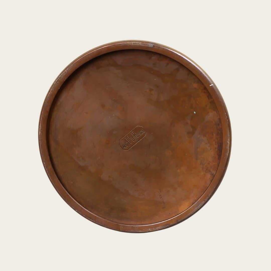 Coppia di bastoncini per candele in bronzo Art Deco di HF Ildfast In condizioni buone in vendita a Brooklyn, NY