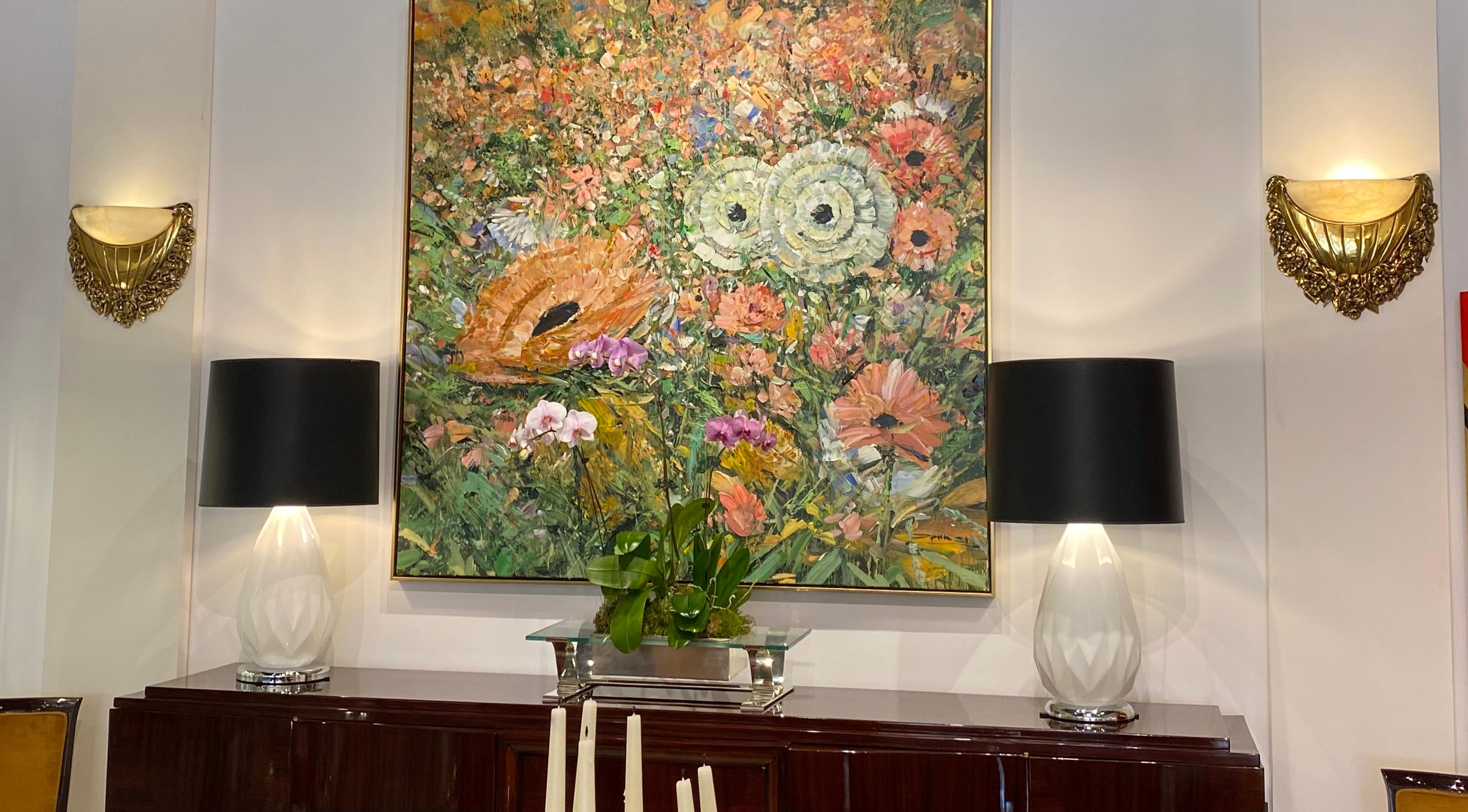 Français  Appliques florales Art Déco de Sue Mare en vente