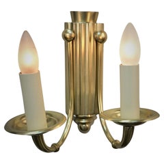 Pair of Art Deco Bronze wall Sconces by Petitot