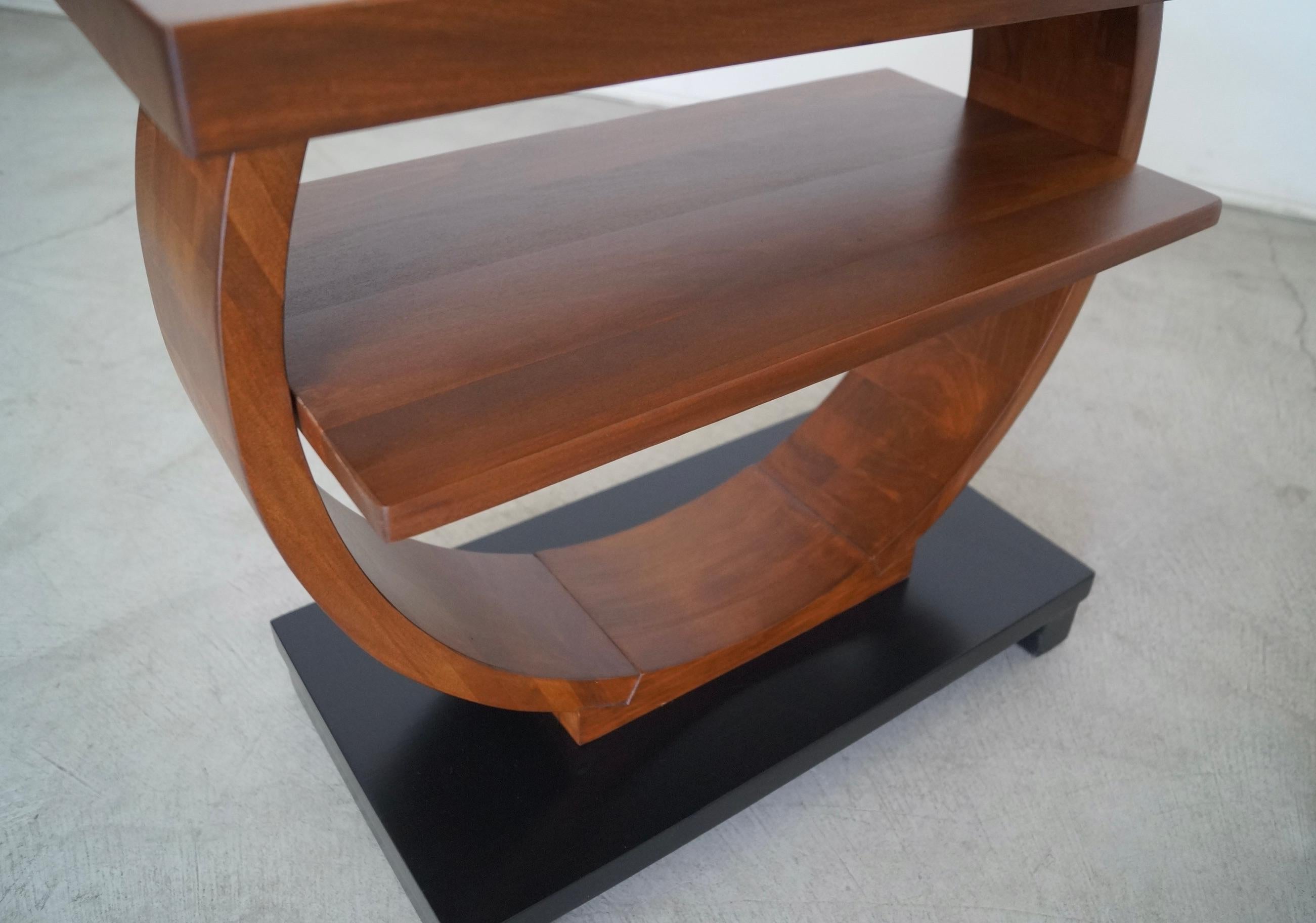 Pair of Art Deco Brown Saltman Side Tables 10