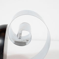 Paire de serre-livres Art Déco "Bullet" en chrome et émail noir par Revere