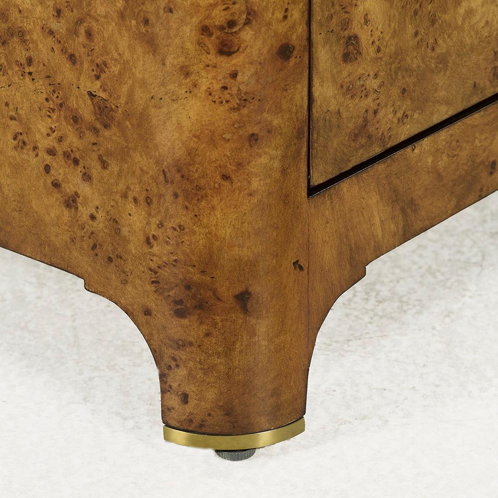 Pair of Art Deco Burl Nightstands For Sale 3