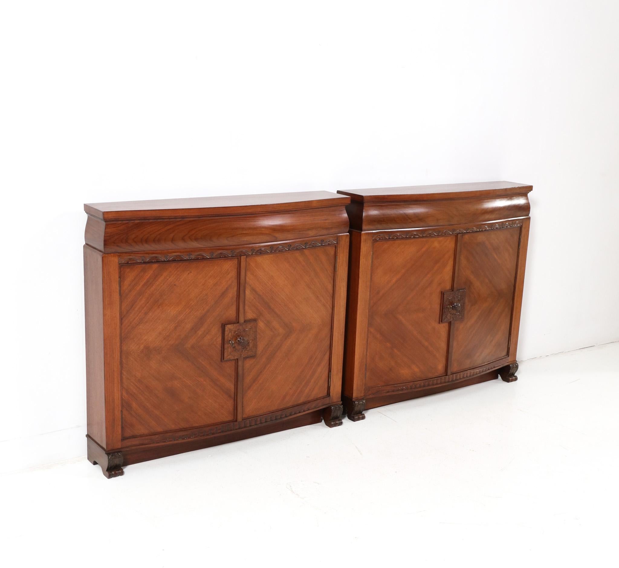 Pair of Art Deco Cabinets by Napoleon Le Grand for 't Modelhuis N. Legrand In Good Condition For Sale In Amsterdam, NL