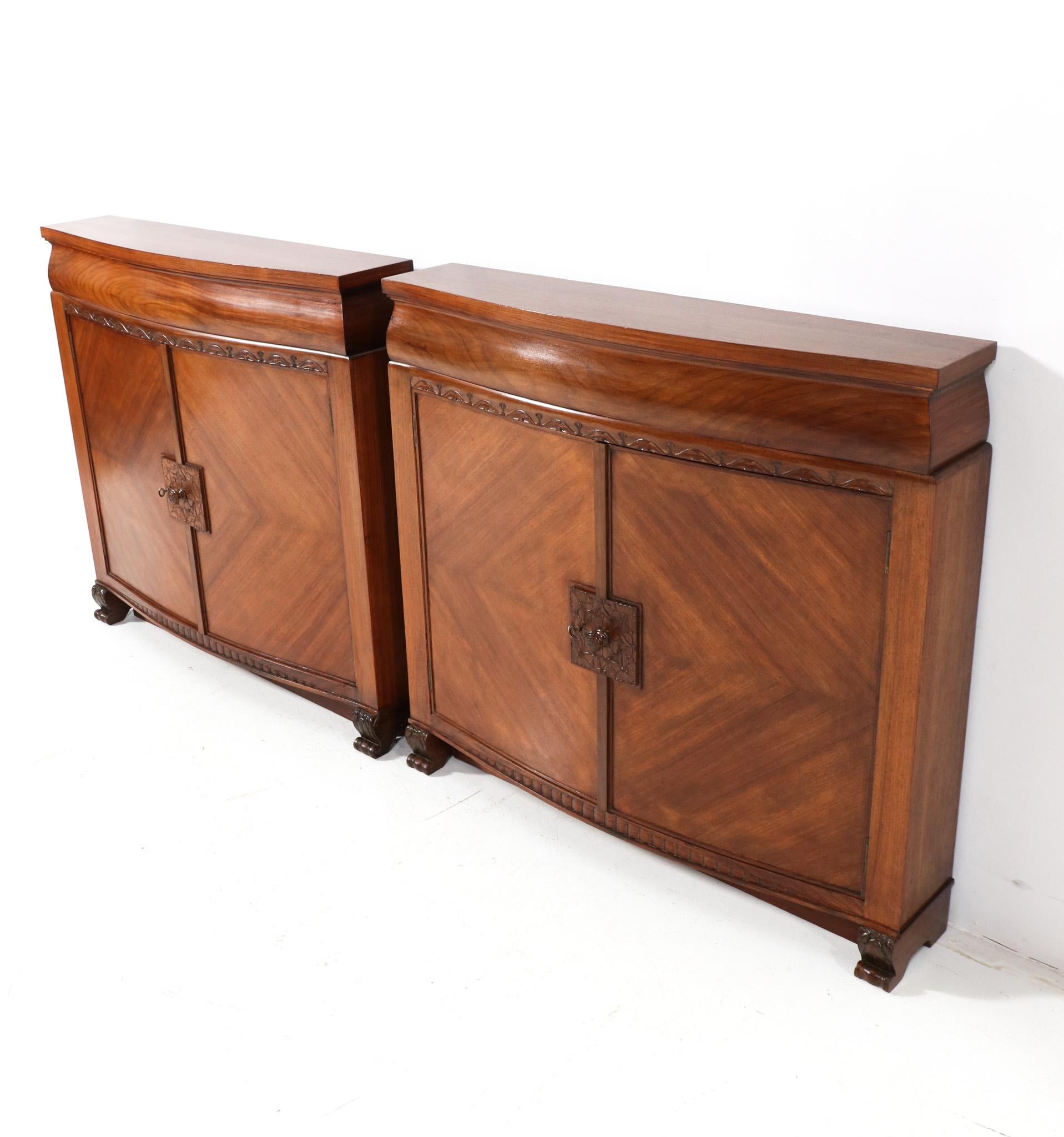 Pair of Art Deco Cabinets by Napoleon Le Grand for 't Modelhuis N. Legrand For Sale 1