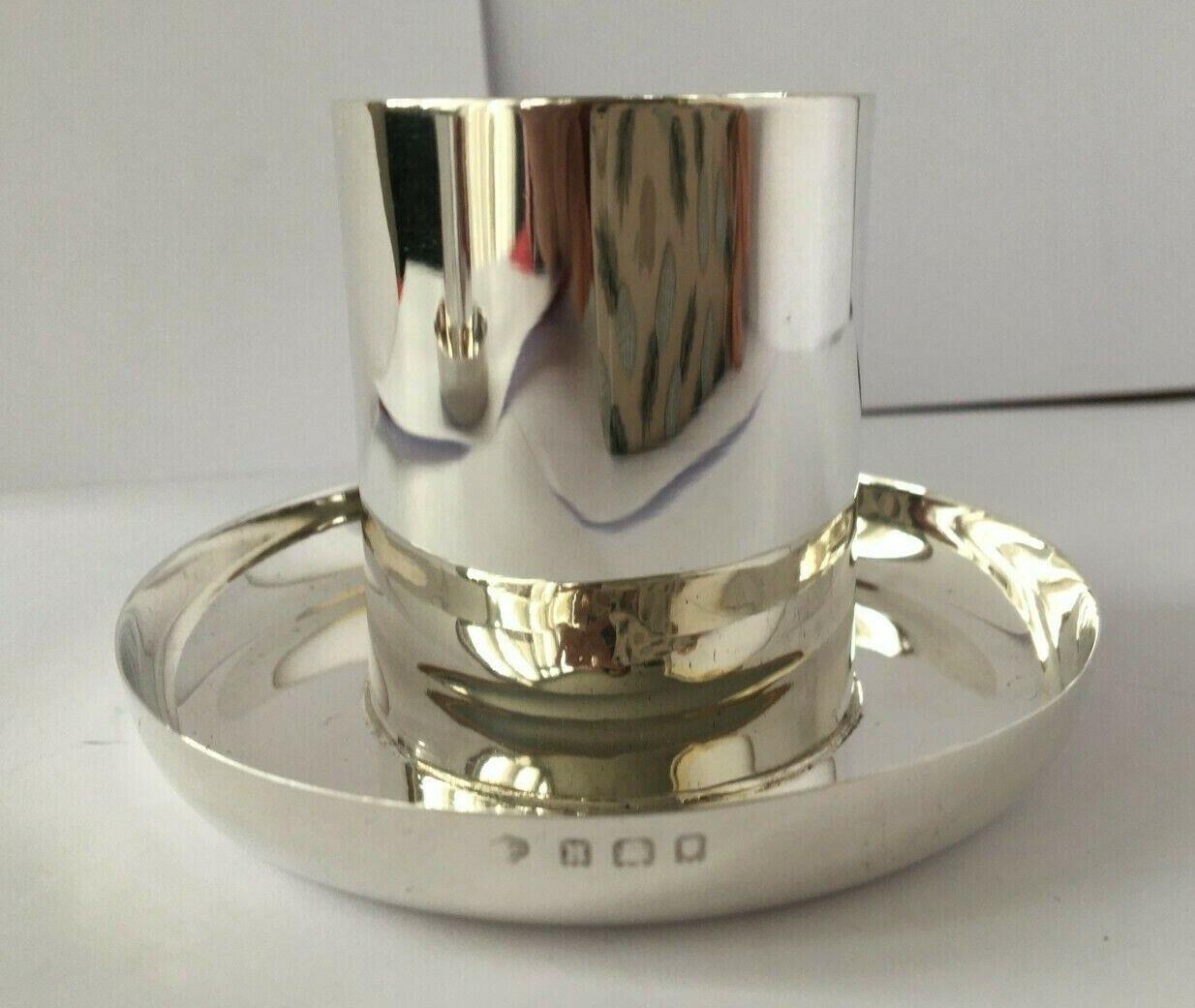 Pair of Art Deco Candle Holders in Sterling Silver For Sale 2