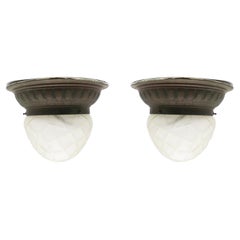 Pair of Art Deco Ceiling Light, 1930s