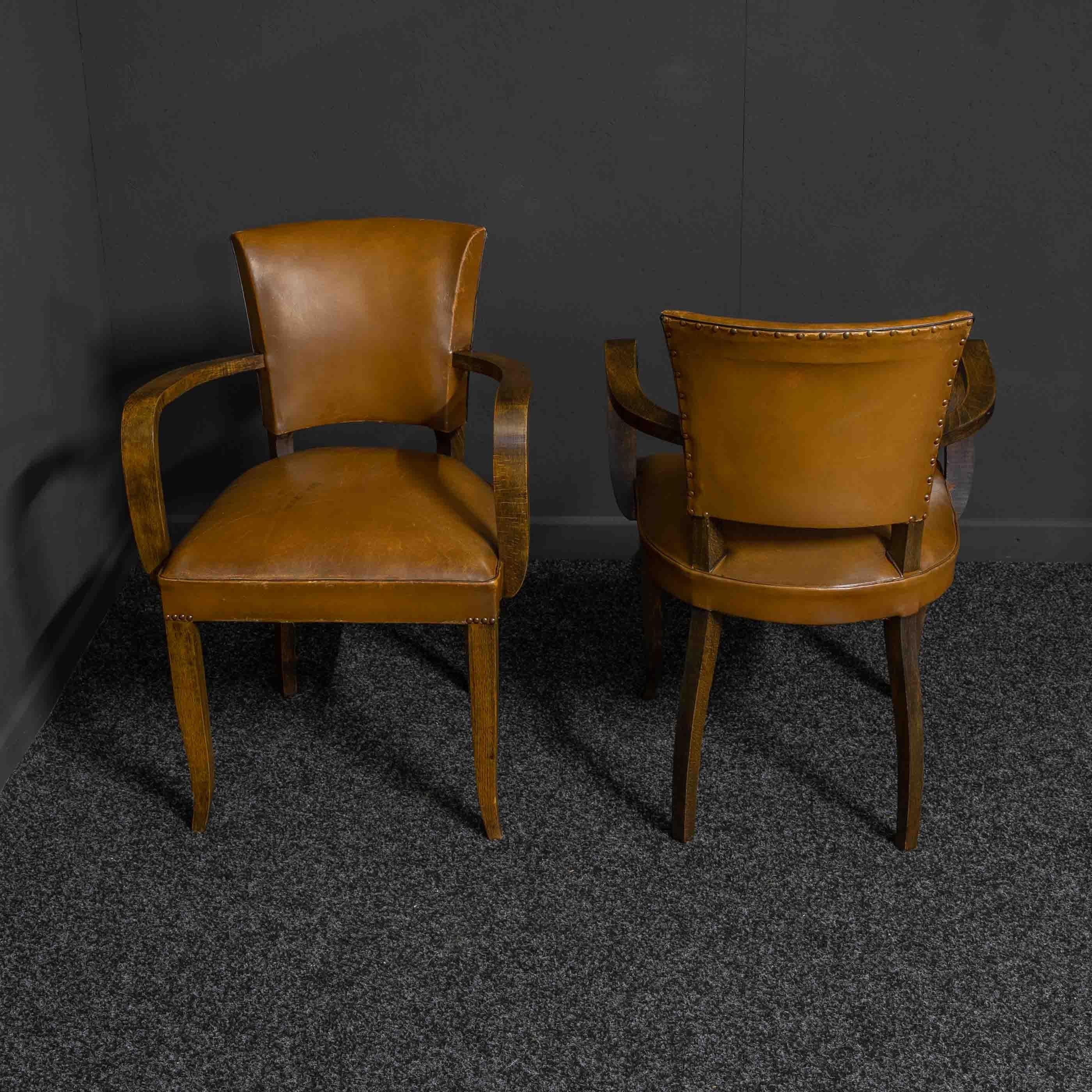 Pair of Art Deco Chairs by OXEDOU In Good Condition In Manchester, GB