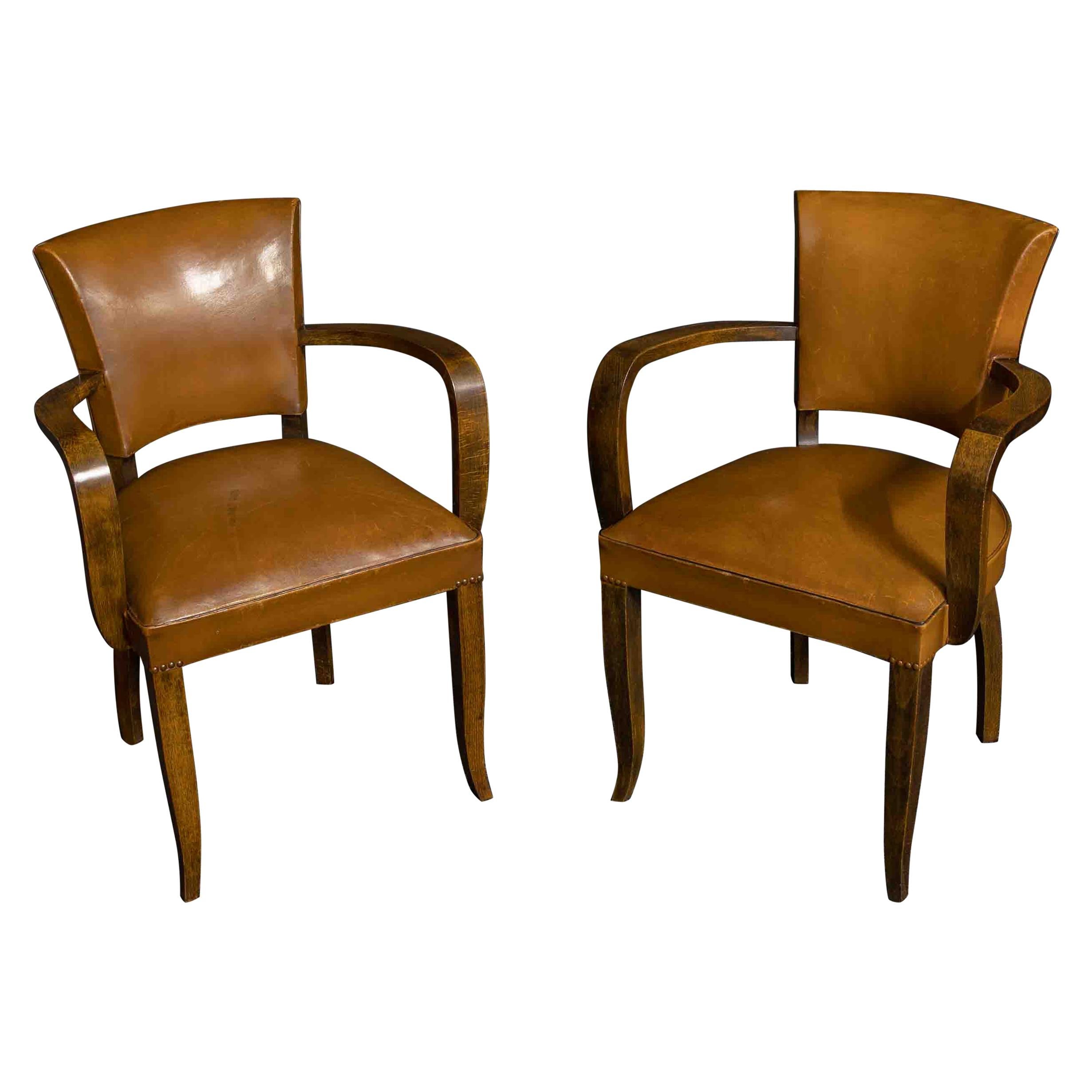 Pair of Art Deco Chairs by OXEDOU