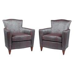 Pair of Art Deco Chairs Covered in Jean Paul Gaultier Skin