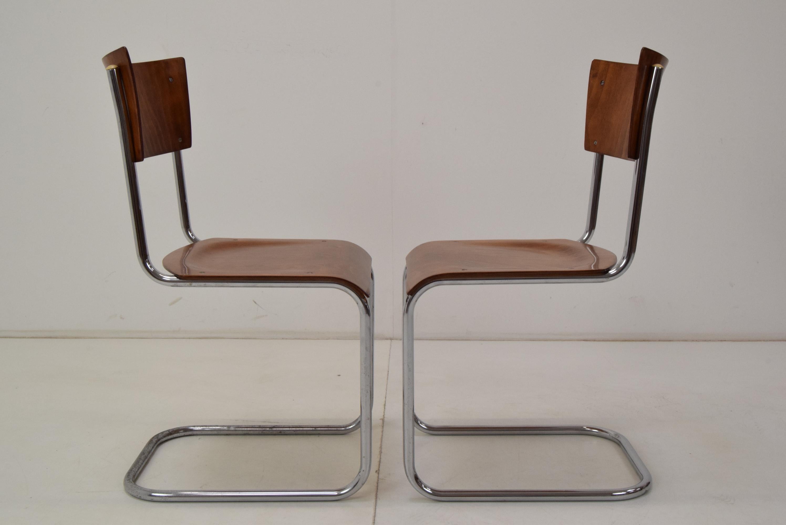 Pair of Art Deco Chairs, Designed by Mart Stam, 1930´s For Sale 4