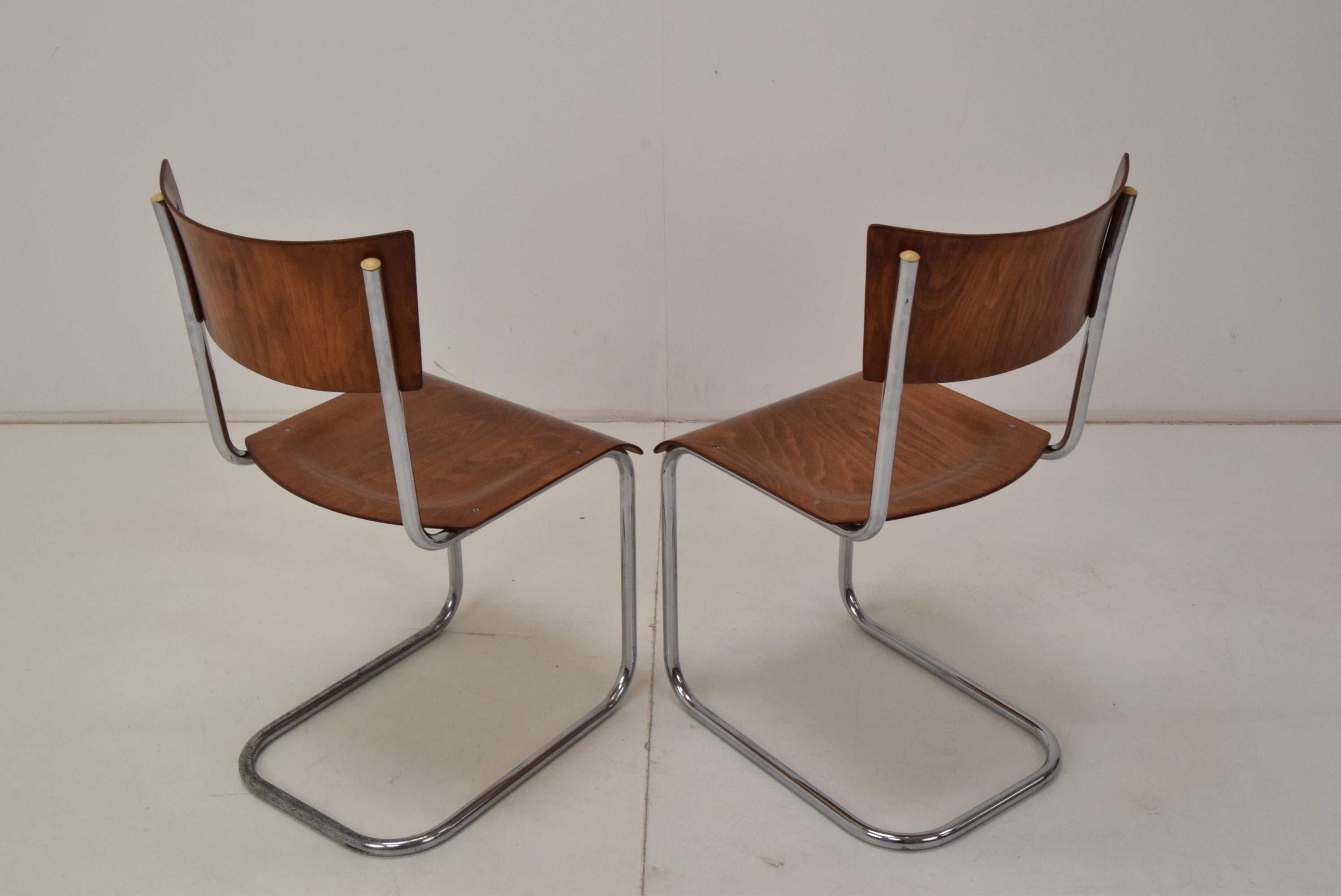 Pair of Art Deco Chairs, Designed by Mart Stam, 1930´s For Sale 6