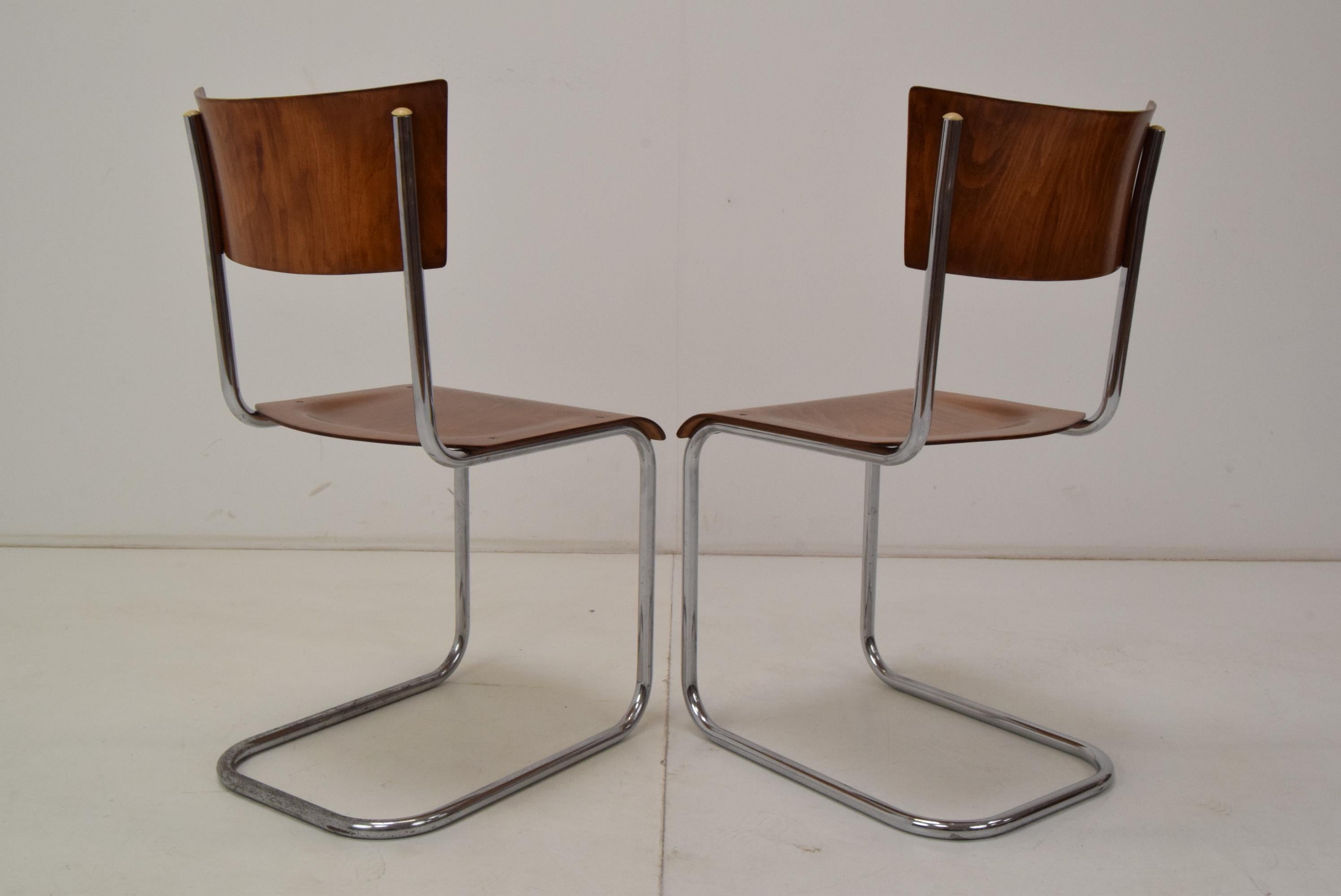 Pair of Art Deco Chairs, Designed by Mart Stam, 1930´s For Sale 7